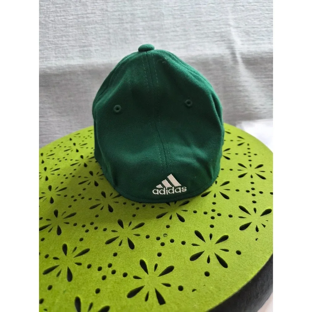 Adidas Fitmax 70 Baseball Cap Mens One Size Emerald Green 6-Panel Fitted Hat